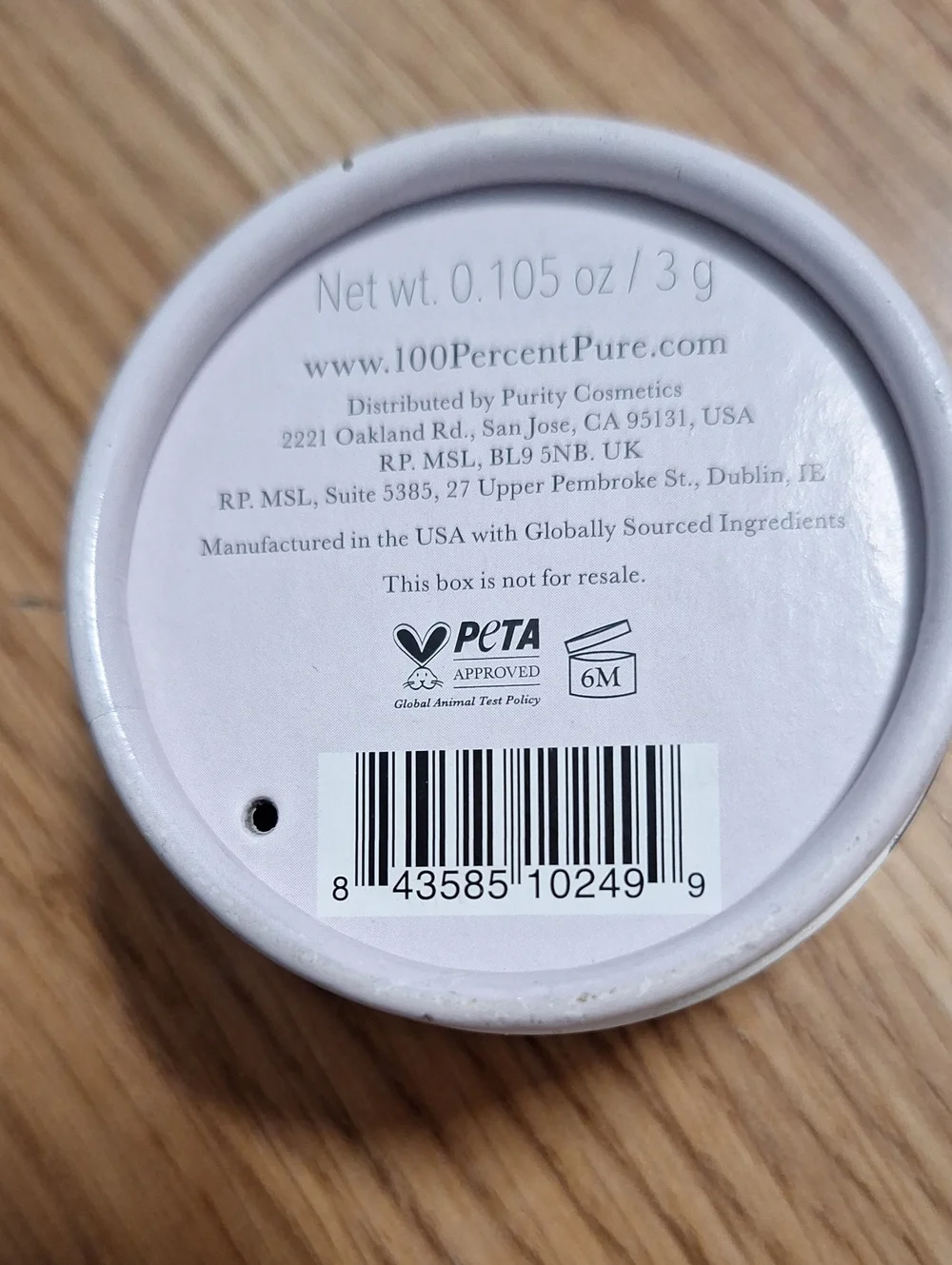 100% Pure Long Last Concealer - Golden Peach